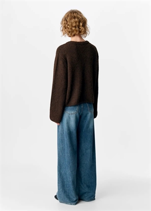 Saggia ls knit cardigan Seal Brown Object 